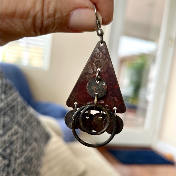 Set of 3 Vintage Boho Dangle earrings - Picture 3 of 7